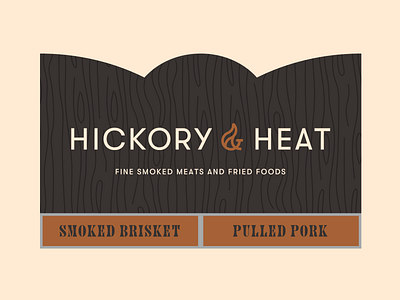 Hickory & Heat Concept 1.3 application bbq brand business cards design graphic heat hickory identity mock ups print sign