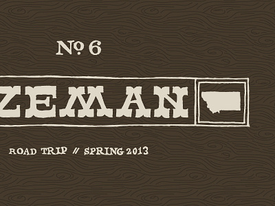 TTE#6 Titles bozeman drawn graphics hand montana motion type typography western