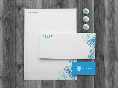 Azure Mockup business button card logo mark mockup stationery