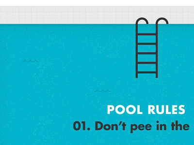 Pool Rules design illustration web