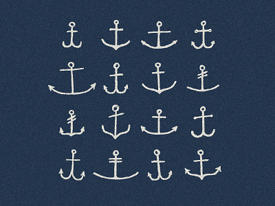 PCS Anchors anchor drawn hand illustration logo mark