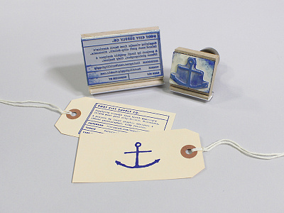 PCS Business Cards business card design hang tag illustration logo rubber stamp stamp tag