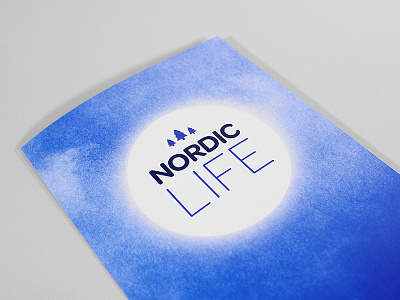 Nordic Life brochure cover design dsso life nordic omnes print sun typography