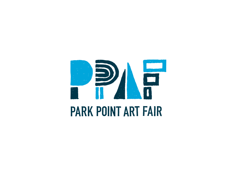 Park Point Art Fair animated brand drawn gif hand identity logo mark monogram ppaf