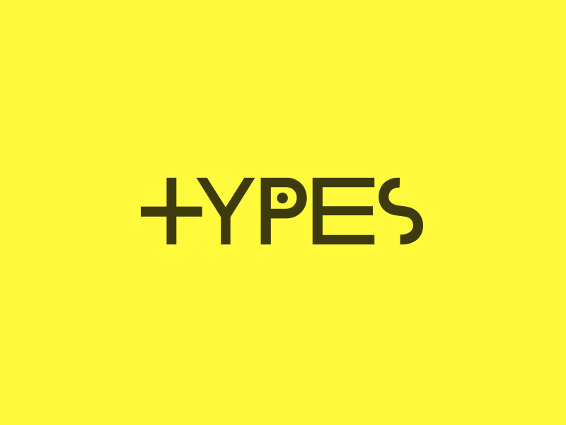 Types Logo design logo mark types typography word mark