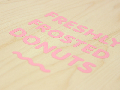 Freshly Frosted Donuts design graphic logo skateboard type typography