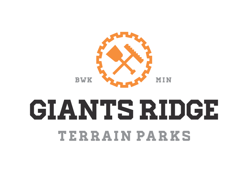 Giants Ridge badge giants ridge icon identity logo mark minnesota mn terrain parks word mark