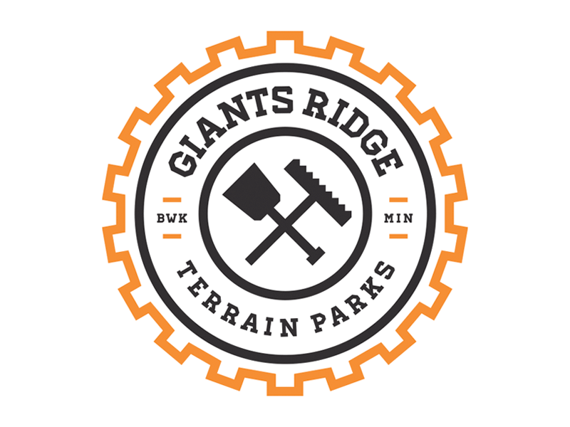 Giants Ridge badge brand design giants ridge graphic identity illustration logo mark terrain park