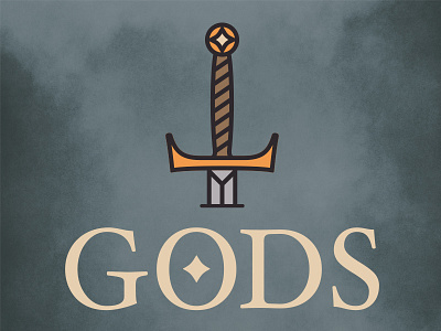 Gods and Myths design gods graphic identity illustration myths sword