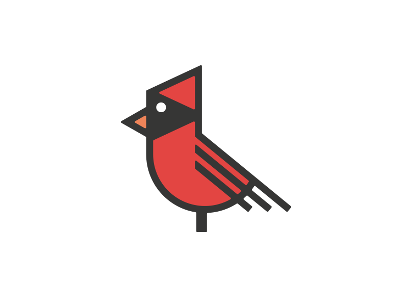 Unused Cardinal brand cardinal design graphic hcc identity illustration logo mark thick lines