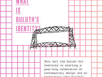 Design:DLH brand design duluth graphic grid identity lift bridge