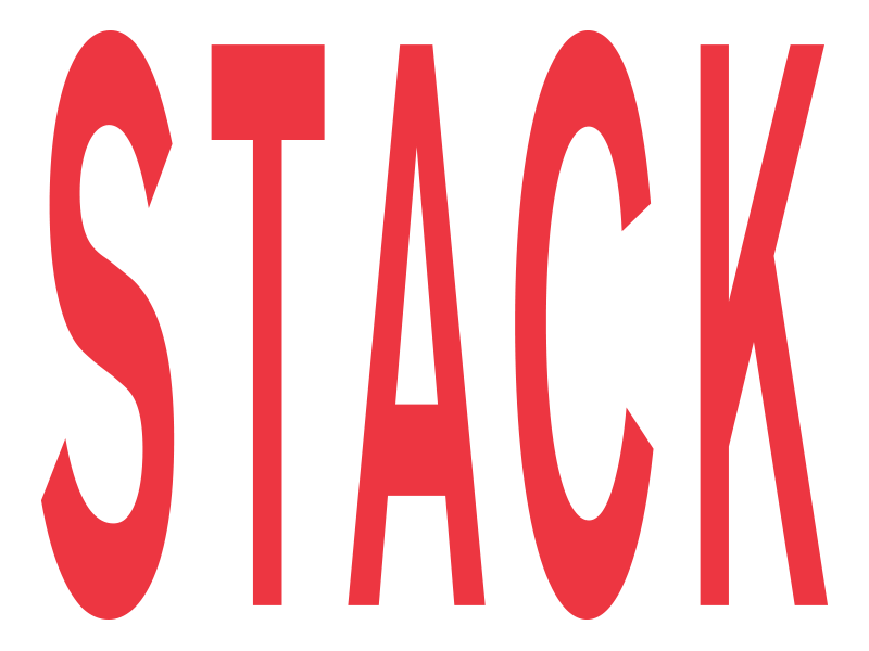 Stack Stretched design distorted graphic stack stretched type typography