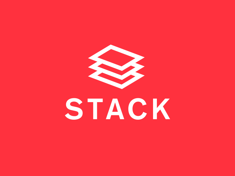 Stack brand design gif graphic icon identity logo mark stack stacks type typography