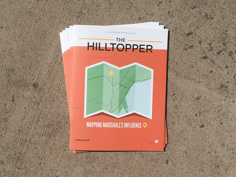 Hilltopper Spring 2016 design editorial graphic illustration layout magazine print spreads
