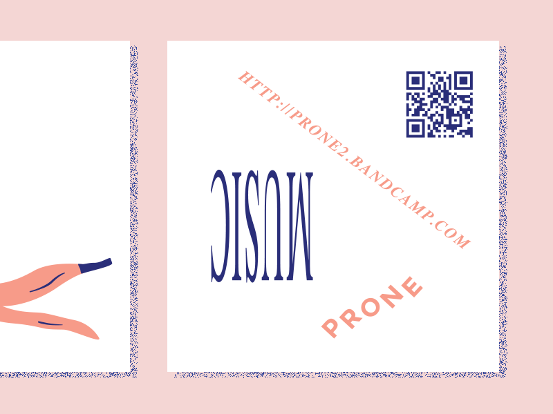 Prone Unused cd collage design graphic identity layout music post modern qr
