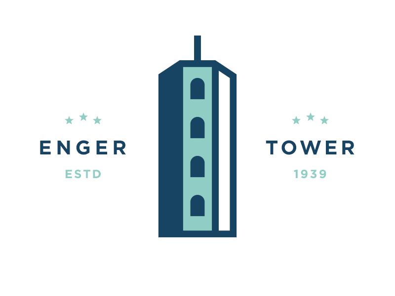 Enger Tower architecture design enger gotham graphic illustration tower