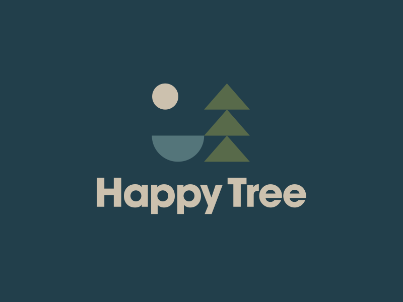 Happy Tree Reject brand design graphic happy tree icon identity logo tree