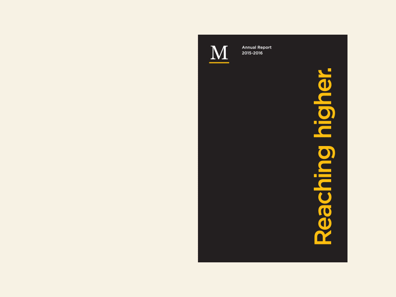 Marshall School Annual Report annual design editorial gif graphic layout marshall report school spreads