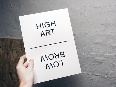 Hi-Lo design graphic minimal screen print screen printing type typography