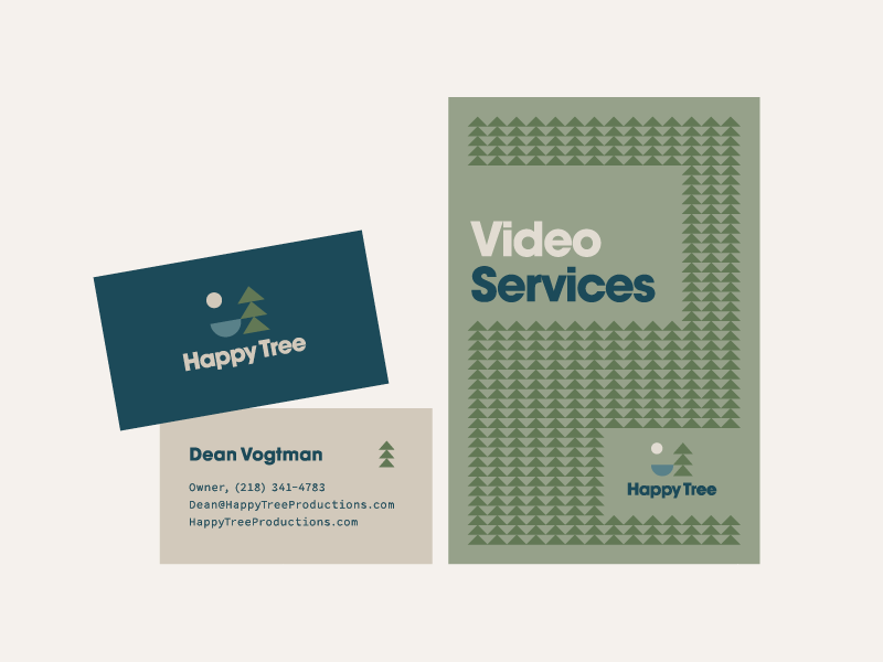 Happy Tree Reject brand brochure business card design graphic happy identity print tree video