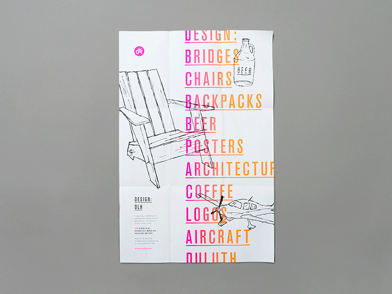 Design:DLH Poster design duluth graphic identity poster print