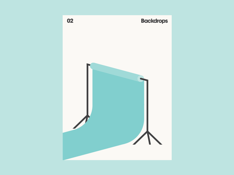 Backdrops design graphic illustration poster print