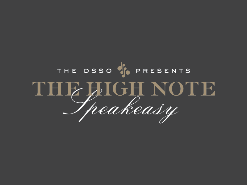The High Note badge brand design dsso event graphic identity logo prohibition sackers speakeasy