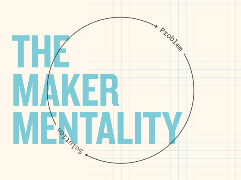 The Maker Mentality animation design gif graphic maker makers motion problem solution