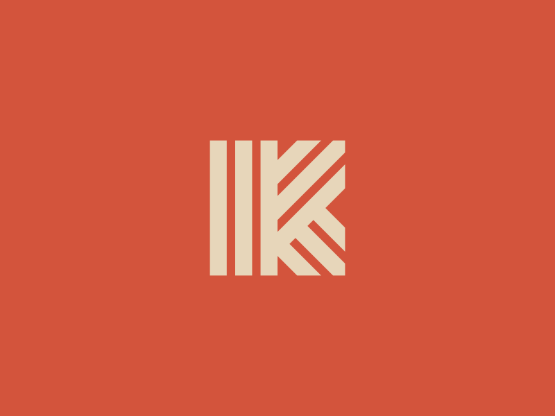 K Icon brand design graphic icon identity k letter logo mark monogram type typography