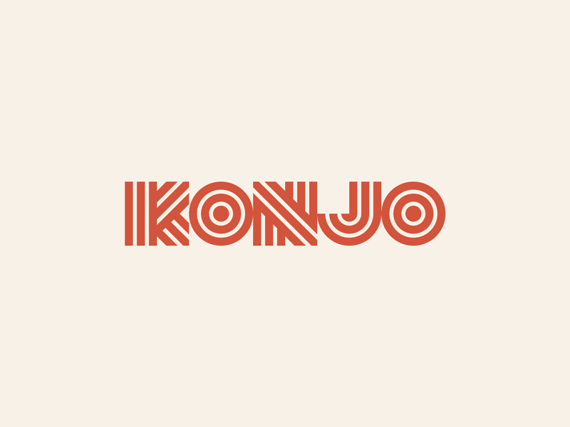 Konjo Unused brand business card design graphic icon identity language logo mark