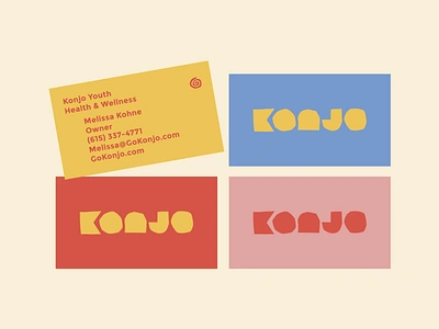 Konjo Unused 1.3 brand business card design graphic identity layout mock up mockup print yoga youth