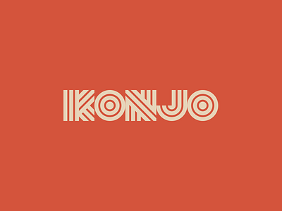 Konjo Unused 2.1 brand design graphic identity lettering mark type typography word word mark yoga youth