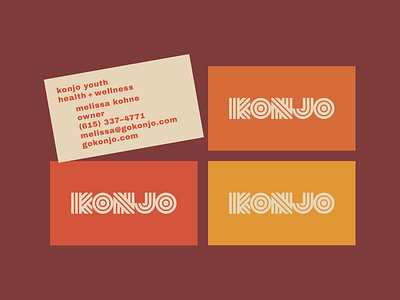 Konjo Unused 2.3 brand busi card business business card card design flat graphic identity print