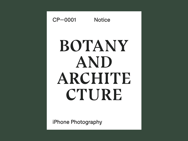 Botany and Architecture architecture botany brand brand identity design digital poster graphic identity poster