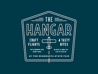 The Hangar 1.0 airplane badge brand brand identity design graphic graphic design hangar identity logo mark
