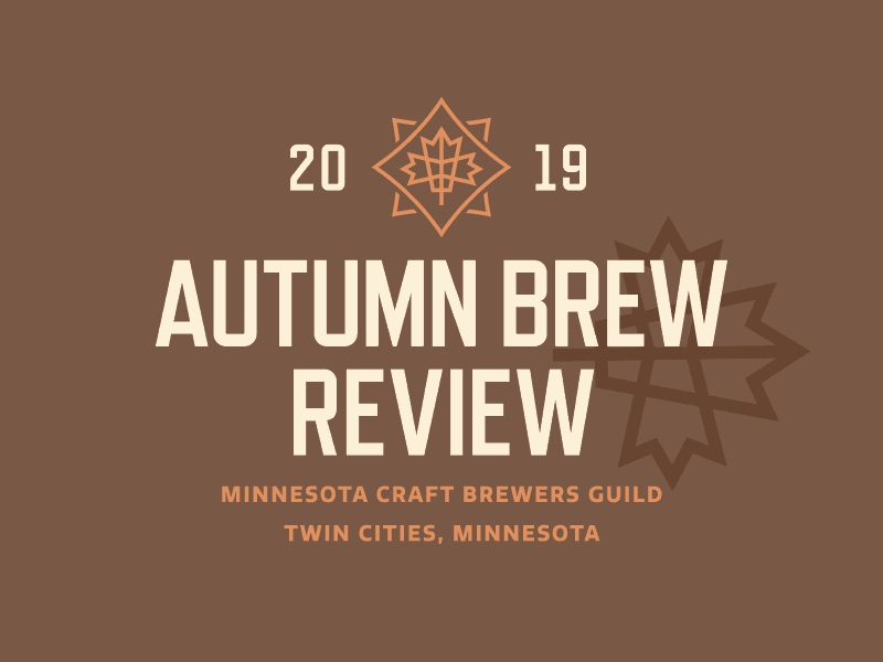 Autumn Brew Review autumn badge beer brand design event fall falling leaves gif graphic identity leaves motion typography