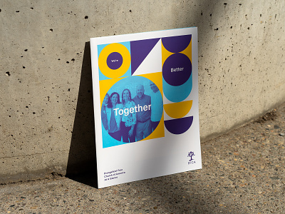 Better Together 1.1 brochure brochure layout cover design geometric graphic layout photography print printed shapes