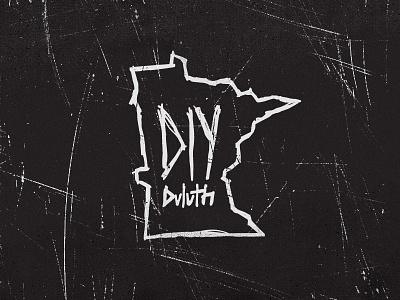 DIY Duluth dirty diy drawn hand logo mark minnesota scrawl