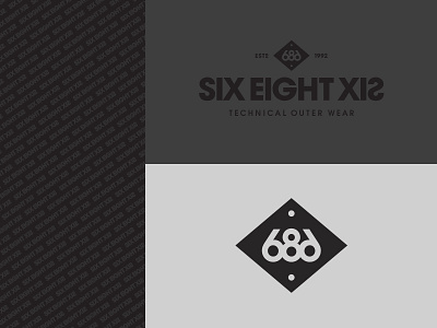 686 686 logo mark pattern