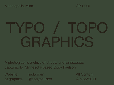Typo / Topo Graphics brand design graphic identity neue haas grotesk topographics type typographics typography