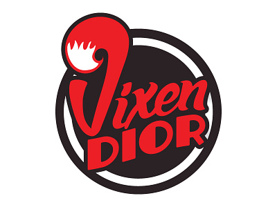Vixen Dior Logo animal logo burlesque burlesque logo burlesque performer fox fox logo fox tail retro retro badge retro logo rockabilly vintage