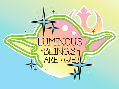 Luminous Beings Are We cute starwars yoda
