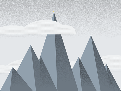Mountain Range Illustration design flat illustration mountain texture