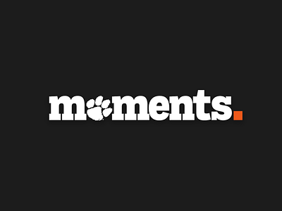 Clemson Moments branding campaigns creative direction design logo