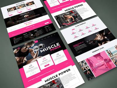 GYM Landing Page fitneslife fitness fitness club gym gym logo health workout