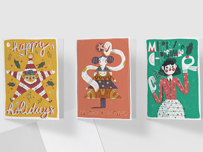 Merry Christmas greeting cards christmas greeting card illustration lettering print print overlay xmas