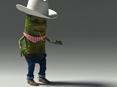 Cowboy Test 3d character design