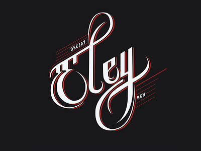 Dj Logo barcelona ben dj eley hip-hop letters logo rap