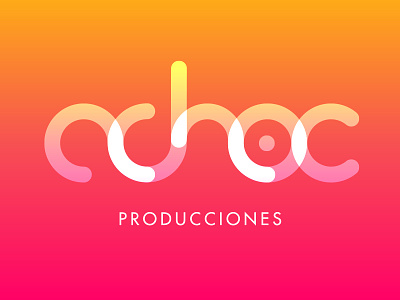 Adhoc logo adhoc color gradient logo logo logo design material producciones productions