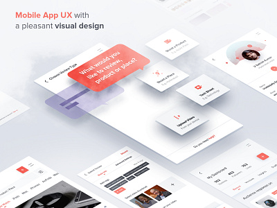 Mobile App UX with a Pleasant Visual Design mobile app ui ux visual design
